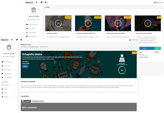 Cursos Dashboard